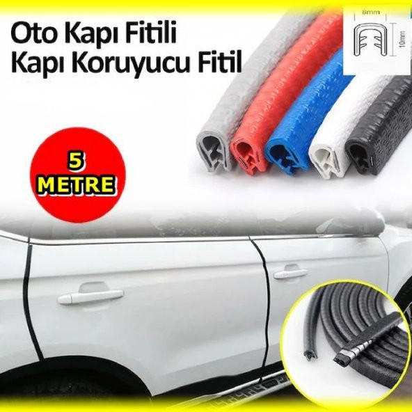POINT MARKETING - Araç Kapı Koruma Fitili 5 Metre Beyaz ürün görseli 1