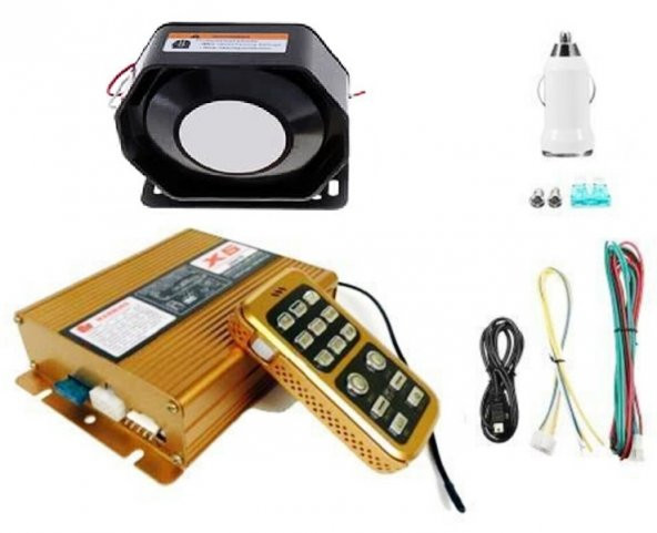 Profesyonel Siren 200 W Uzaktan Kumandalı Megafonlu Konuşmalı ürün görseli 1