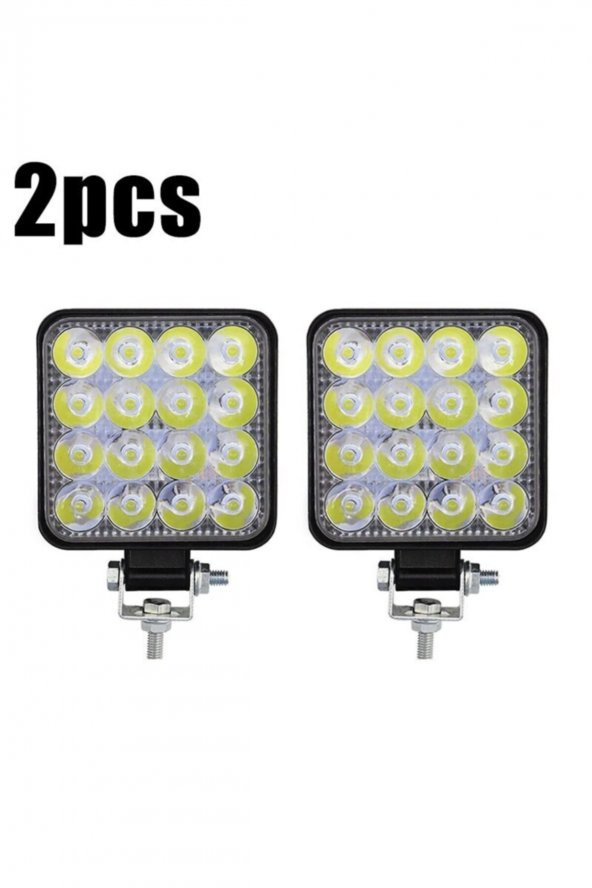 Off Road Sis Farı - Lamba 16 Led Kare Çalışma Lambası 2 Adet ürün görseli 1