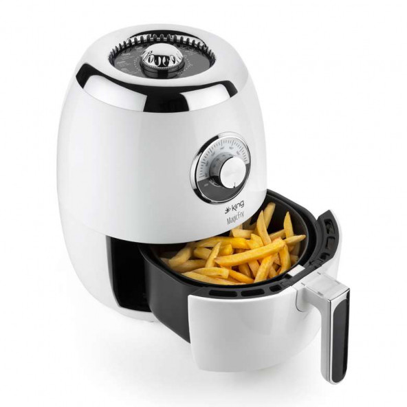 King KYF25 MagicFry Beyaz Sıcak Hava Fritözü ürün görseli 1