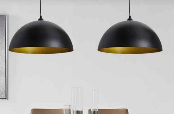 MYLİGHTS İKİLİ MASA ÜSTÜ TEZGAH ÜSTÜ MARKIT AVİZE TABAN 120CM BAŞLIKLAR 40 CM ürün görseli 1