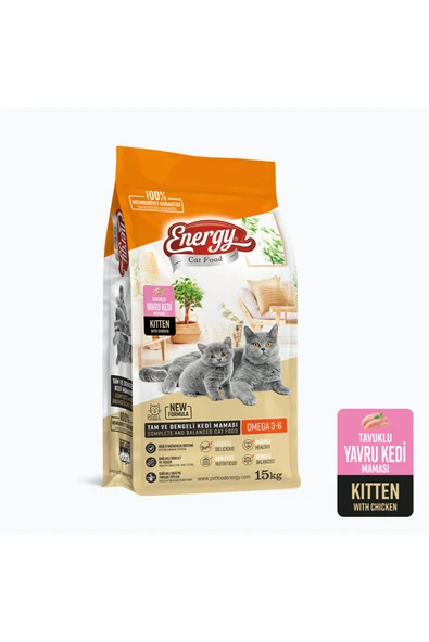 Energy Tavuklu Yavru Kedi Maması 15 Kg ürün görseli 1
