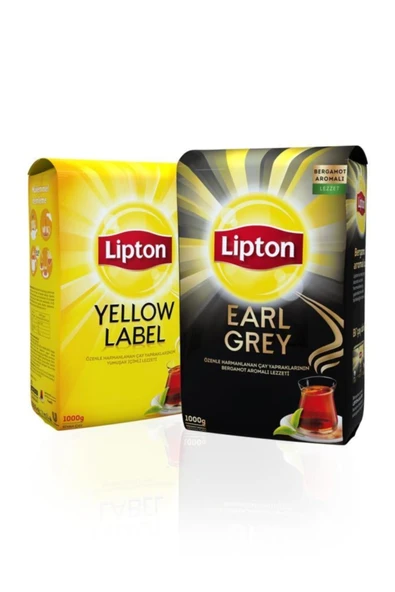 Lipton Yellow Label Dökme Çay 1000 gr+earl Grey Dökme Çay 1000 gr ürün görseli 1