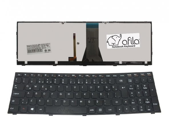 Lenovo E5080, E50-80 80J2, 80J2020XTX Klavye Siyah TR IŞIKLI - Resim 2