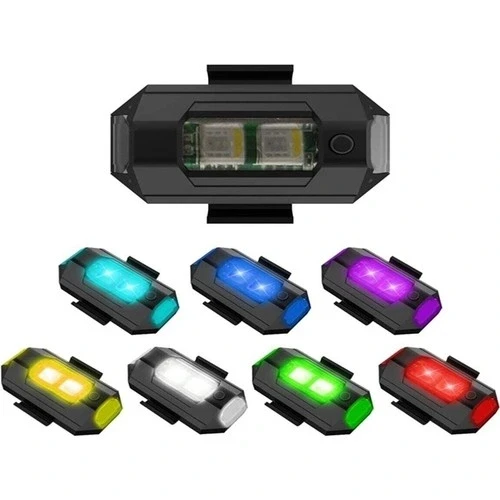 Mini Kablosuz Çakar Lamba Kablosuz 7 Renk Çakarlı Lamba LED Araba Motosiklet Bisiklet Drone ürün görseli 1
