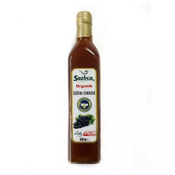 Sazlıca Organik Üzüm Sirkesi 500 Ml ürün görseli 1