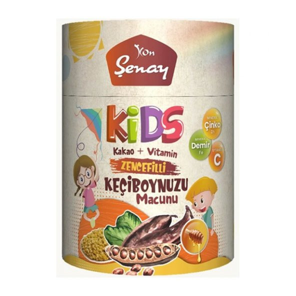 Şenay Kids Keçiboynuzu Macunu 240 Gr Kakao Vitamin Zencefilli ürün görseli 1