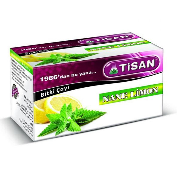 Tisan Nane Limon Çayı 20'li Süzen Poşet ürün görseli 1