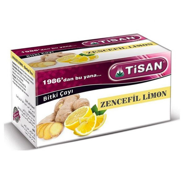 Tisan Zencefil Limon Çayı 20'li Süzen Poşet ürün görseli 1