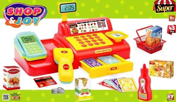 Shop & Joy Yazar Kasa Alış Veriş Seti  5783 ürün görseli 1