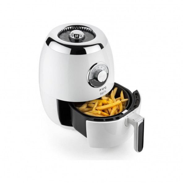 King KYF25 MagicFry Beyaz Sıcak Hava Fritözü ürün görseli 1