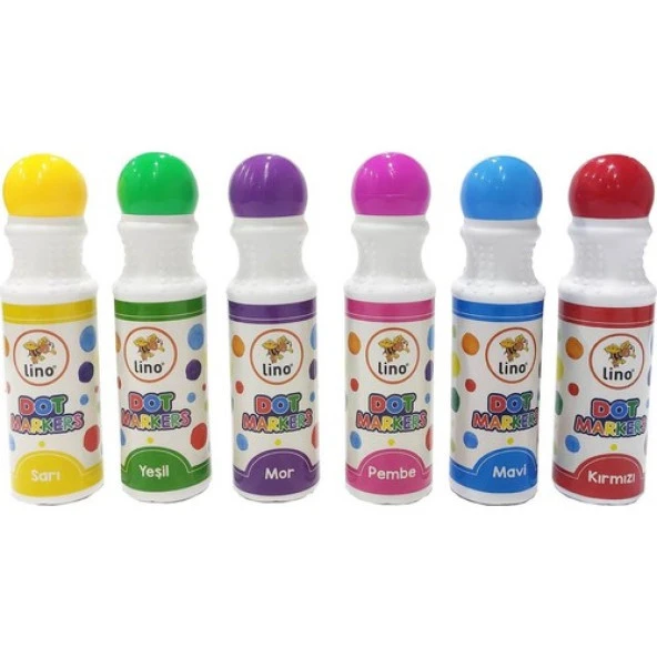 Lino Dot Markers Yıkanabilir 6'lı - Resim 2