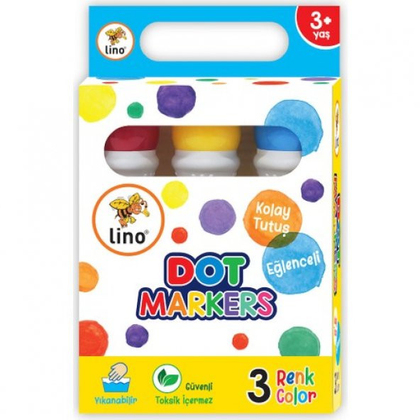 Lino Dot Markers Yıkanabilir 3lü - Resim 4