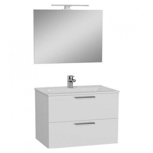 Vitra Mia 80 cm Beyaz Banyo Dolabı Takımı 75024 ürün görseli 1