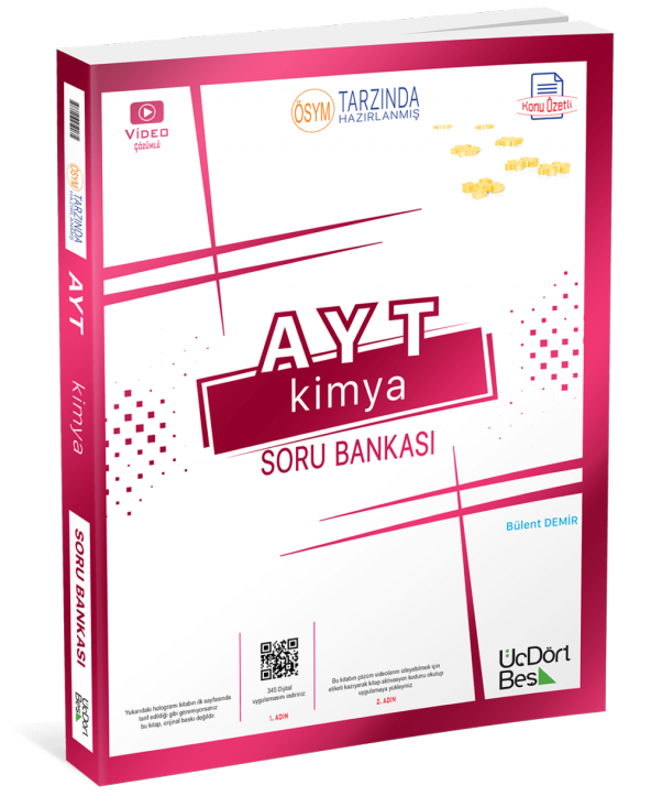 ÜÇ DÖRT BEŞ AYT KİMYA Soru Bankası ürün görseli 1