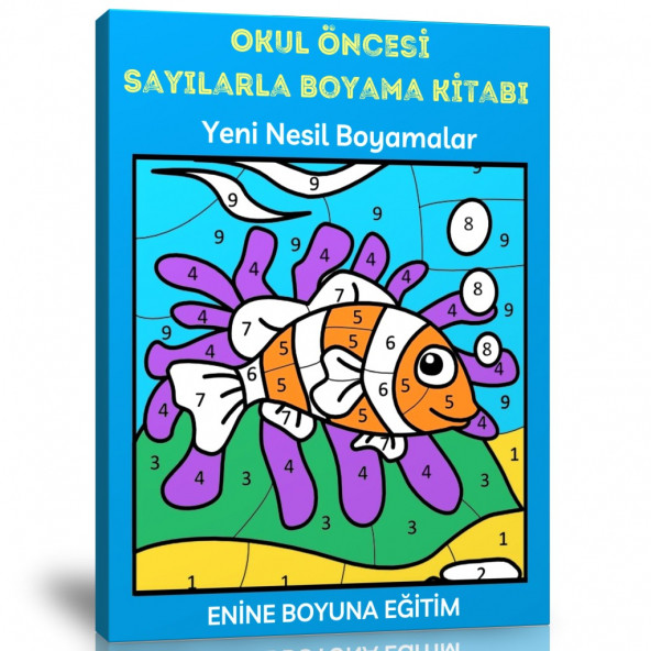 Okul Öncesi Sayılarla Boyama Kitabı ürün görseli 1