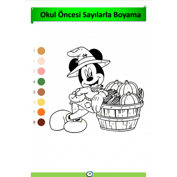 Okul Öncesi Sayılarla Boyama Kitabı - Resim 3