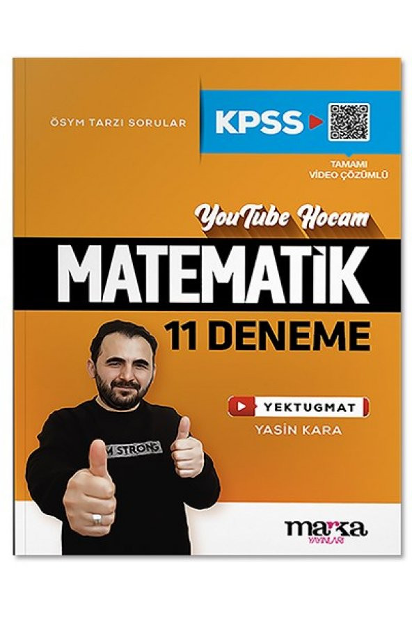 KPSS Matematik 11 Deneme Tamamı Video Çözümlü Yektugmat Marka Yayınları ürün görseli 1
