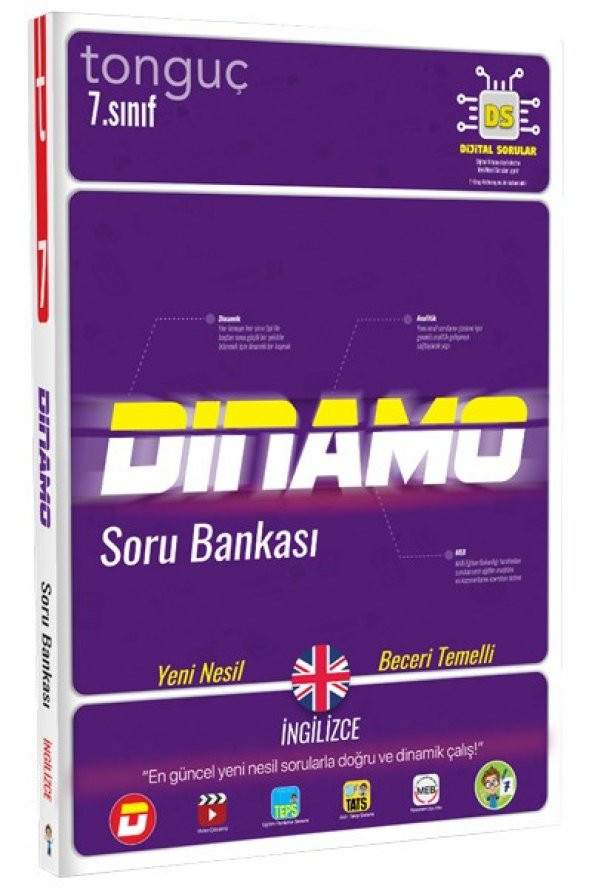 7. Sınıf Dinamo İngilizce Soru Bankası  - Tonguç Yayınları ürün görseli 1