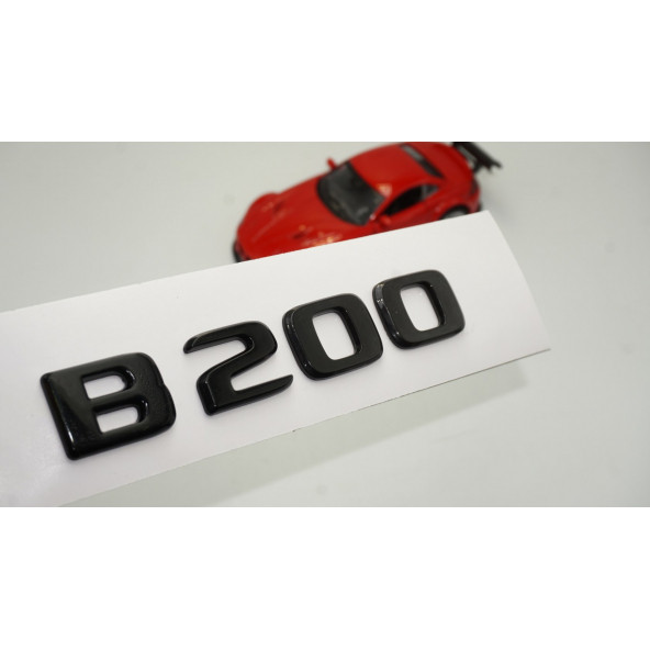 B 200 Bagaj Parlak Siyah ABS 3M 3D Yazı Logo ürün görseli 1