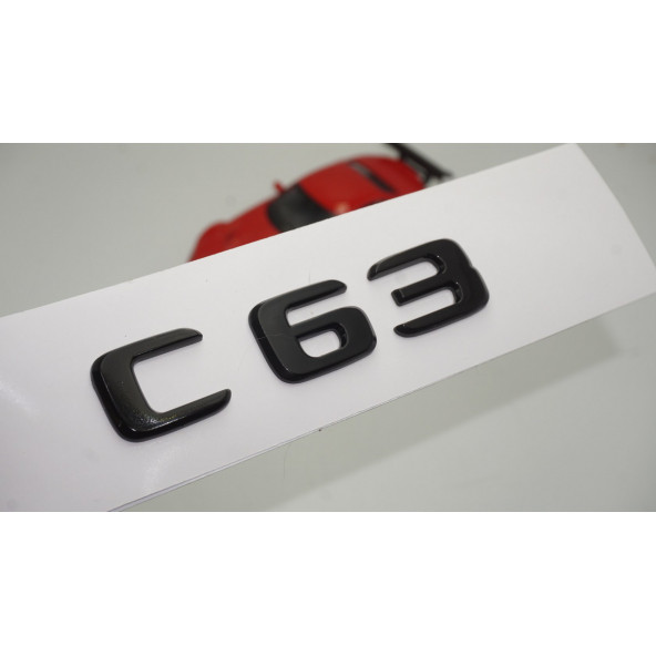 C 63 Bagaj Parlak Siyah ABS 3M 3D Yazı Logo ürün görseli 1