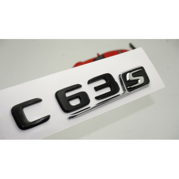 C 63S Bagaj Parlak Siyah ABS 3M 3D Yazı Logo ürün görseli 1