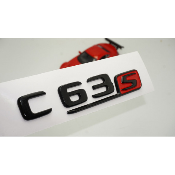C 63S Bagaj Parlak Siyah ABS 3M 3D Yazı Logo ürün görseli 1