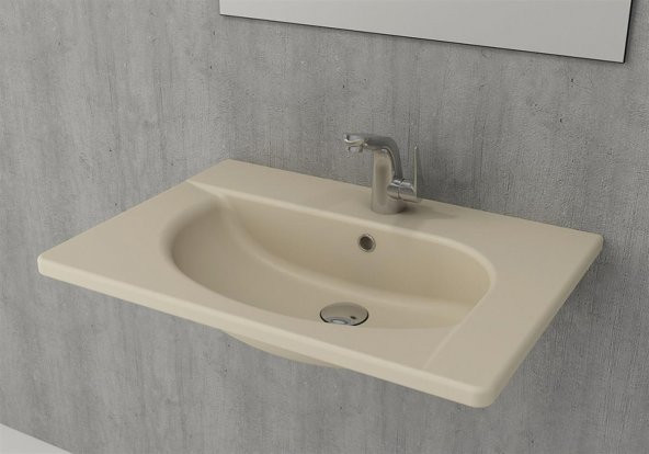 Bocchi Taormina Arch Etajerli Lavabo 65x45 cm Mat Yasemin ürün görseli 1