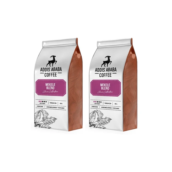 Addis Ababa Coffee Mekele Blend 250 Gram 2li Avantaj Paketi Çekirdek Kahve ürün görseli 1