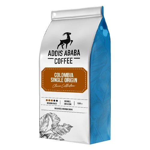 Addis Ababa Coffee Kolombiya Single Origin Çekirdek Kahve 1000 Gram ürün görseli 1