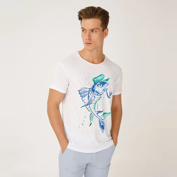 Anemoss Kaptan Balık Erkek T-Shirt - Resim 5