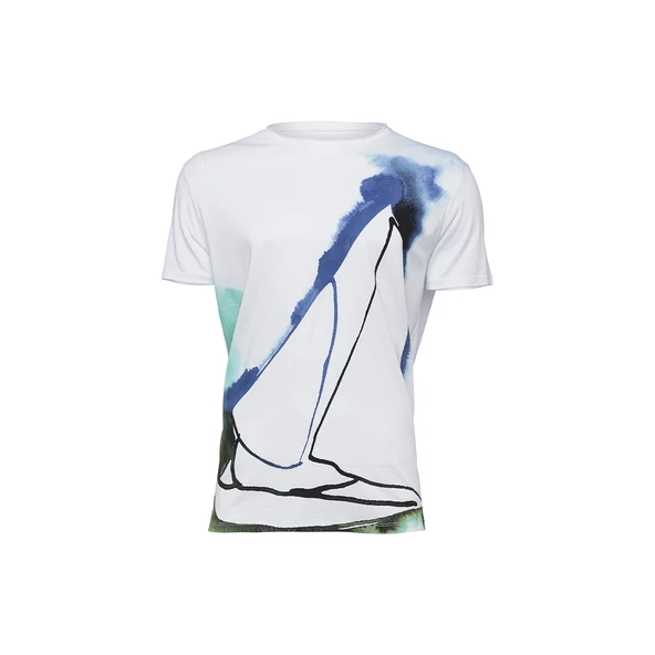 Anemoss Yelken Beyaz Erkek T-Shirt ürün görseli 1