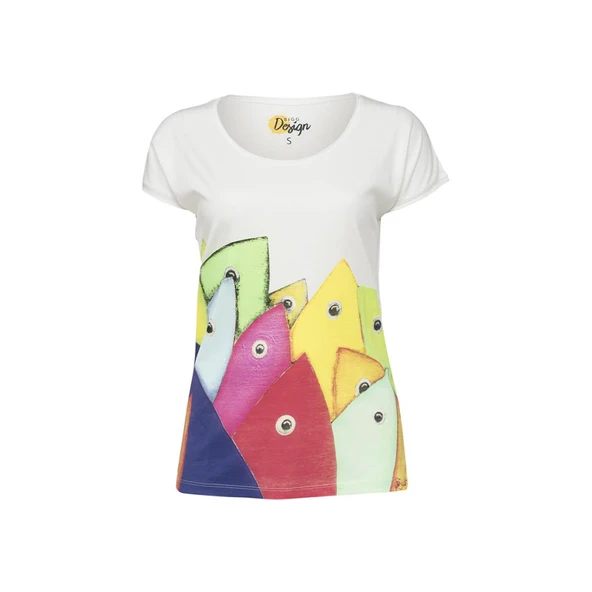 Biggdesign Bereket Balıkları Kadın T-Shirt ürün görseli 1