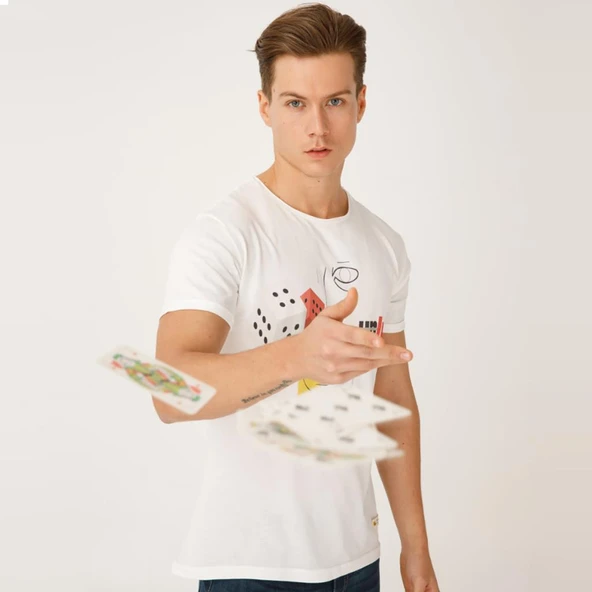 Biggdesign Faces Lucky Erkek T-Shirt - Resim 5