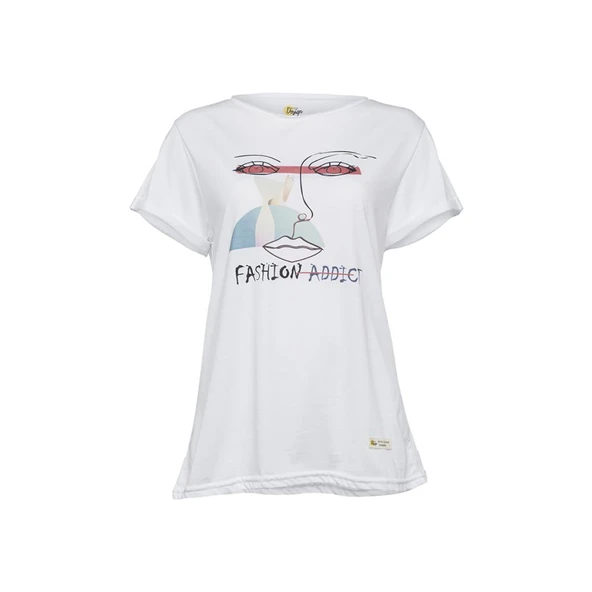 Biggdesign Faces FashionAddict Kadın T-Shirt ürün görseli 1