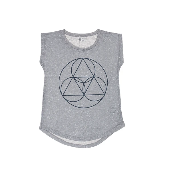 BiggDesign BiggYoga Namaste Gri T-Shirt ürün görseli 1