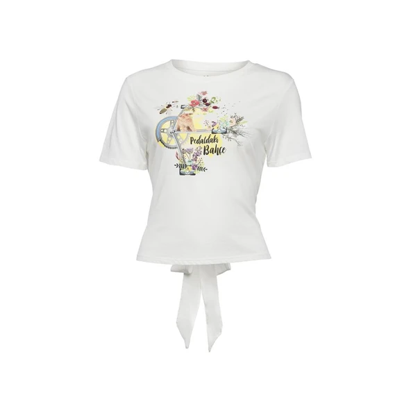 Biggdesign Nature Pedaldaki Bahçe Kadın T-shirt ürün görseli 1
