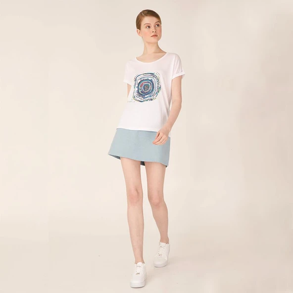 Biggdesign Nazar Beyaz T-Shirt - Resim 4