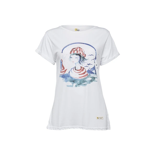 Anemoss Denizci Kız Kadın T-Shirt ürün görseli 1