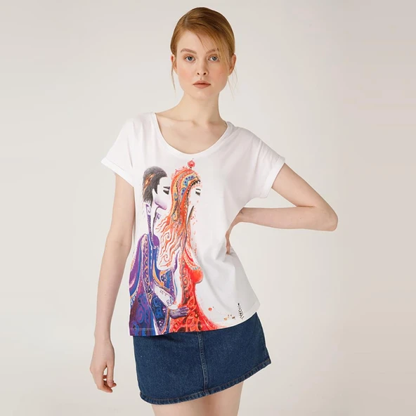 Biggdesign Aşk Kadın T-Shirt - Resim 5