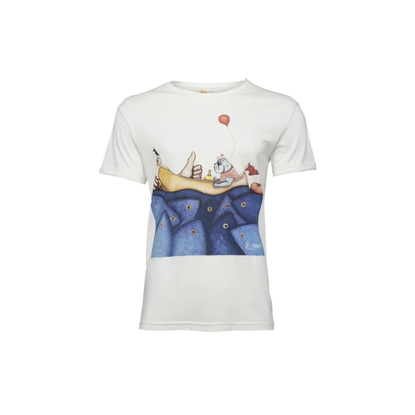 Biggdesign Mr. Allright Man Beyaz Erkek T-Shirt ürün görseli 1
