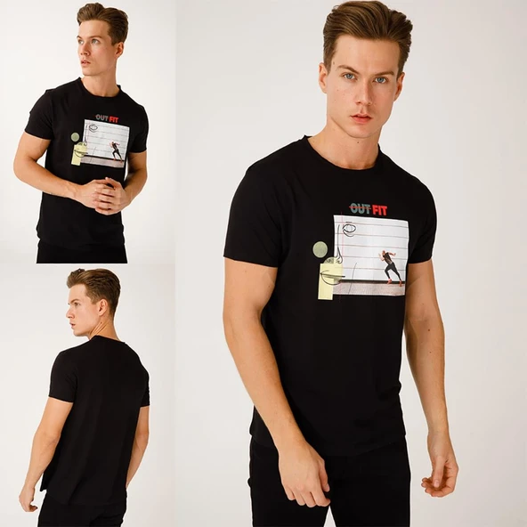 Biggdesign Faces OutFit Erkek T-Shirt - Resim 5