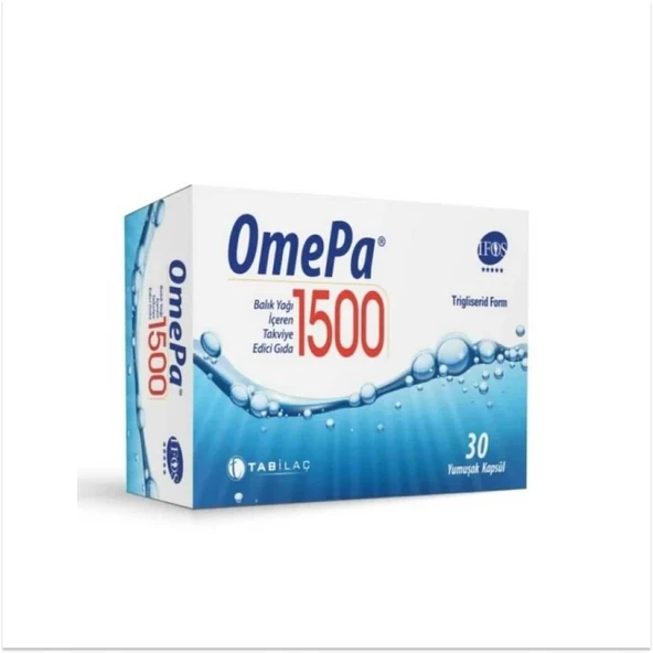 Omepa 1500 Balık Yağı İçeren Takviye Edici Gıda 30 Yumuşak Kapsül ürün görseli 1