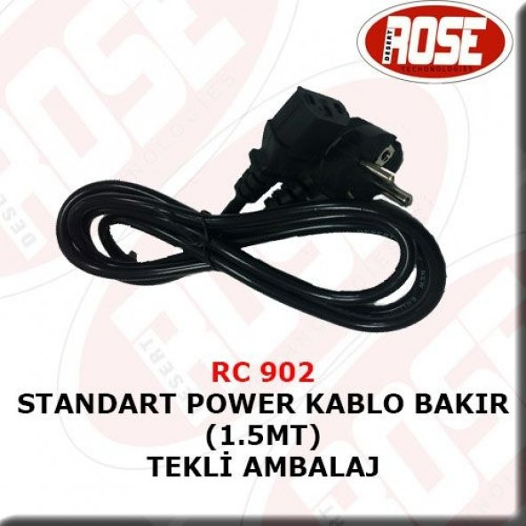 Standart Power Kablo Bakır 1.5 M Tekli Ambalaj ürün görseli 1