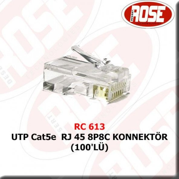Utp Cat5E Rj 45 8P8C Konnektör 100lü ürün görseli 1