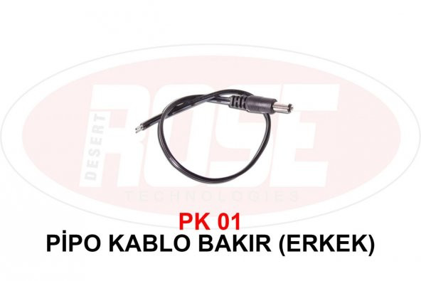 Pk 01 Pipo Kablo Bakır-Erkek ürün görseli 1