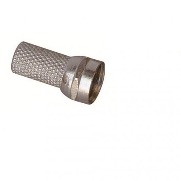 Rg6 F Konnektör Gümüş 20 MM 100 Adet ürün görseli 1