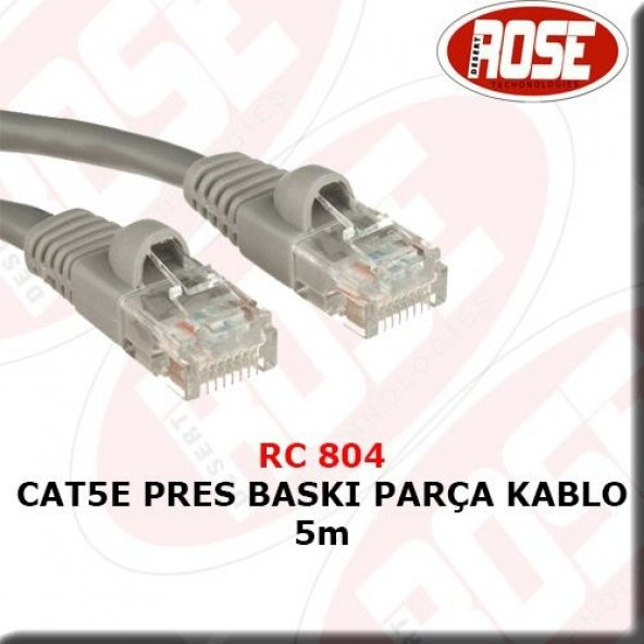 Cat5E Pres BAskı Parça Kablo 5M ürün görseli 1