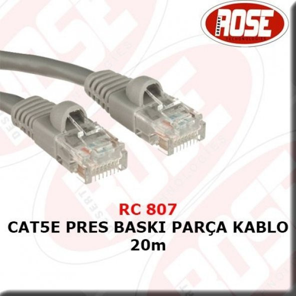 Cat5E Pres BAskı Parça Kablo 20M ürün görseli 1