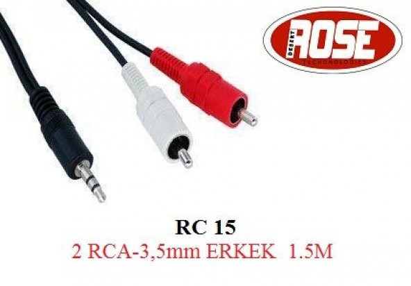 2 Rca-3 5Mm Erkek 1.5M ürün görseli 1